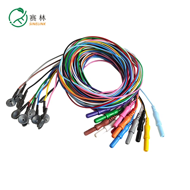 Engangs AgCl ABS EEG Deep Cup elektrodetråd